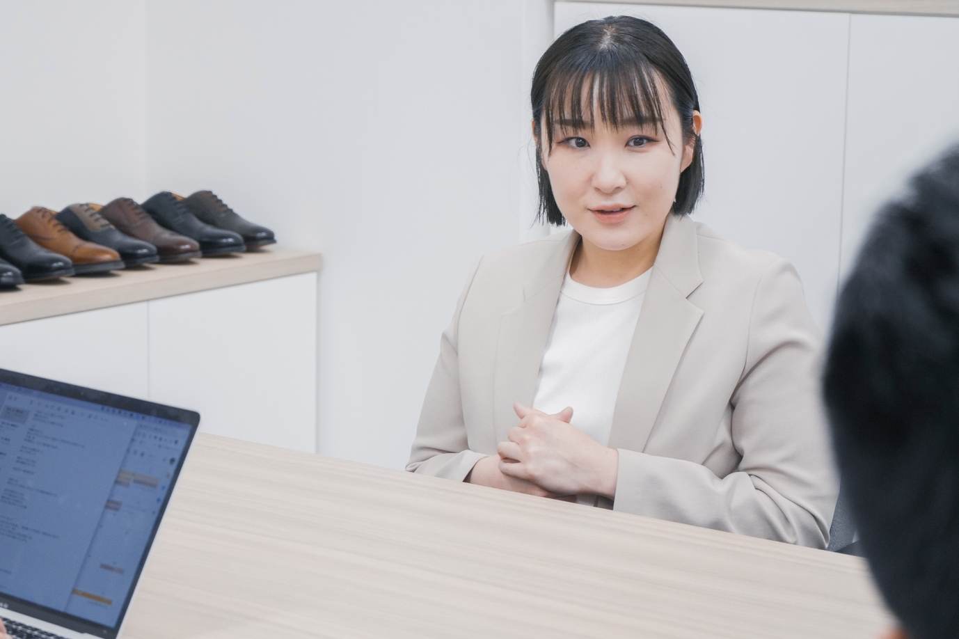 社員インタビューの様子