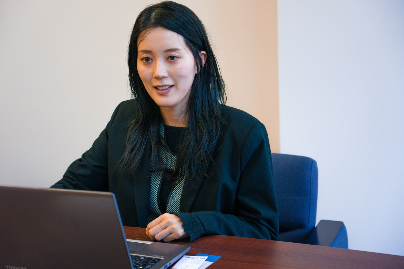 社員インタビューの様子